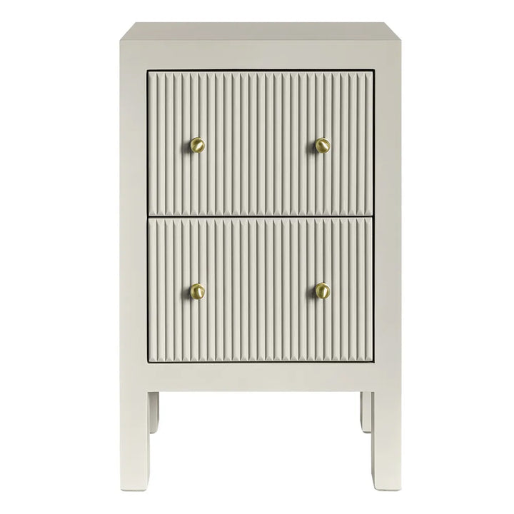 Ariana Bedside Table - Petite Grey