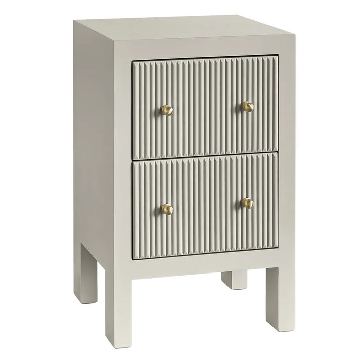 Ariana Bedside Table - Petite Grey