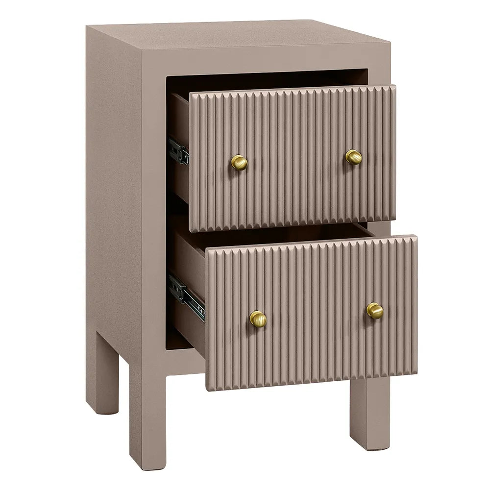 Ariana Bedside Table - Petite Taupe