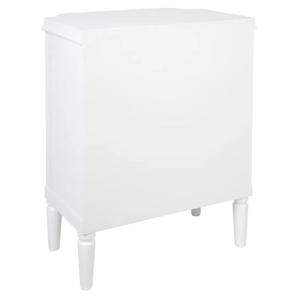 Arielle Bedside Table - White