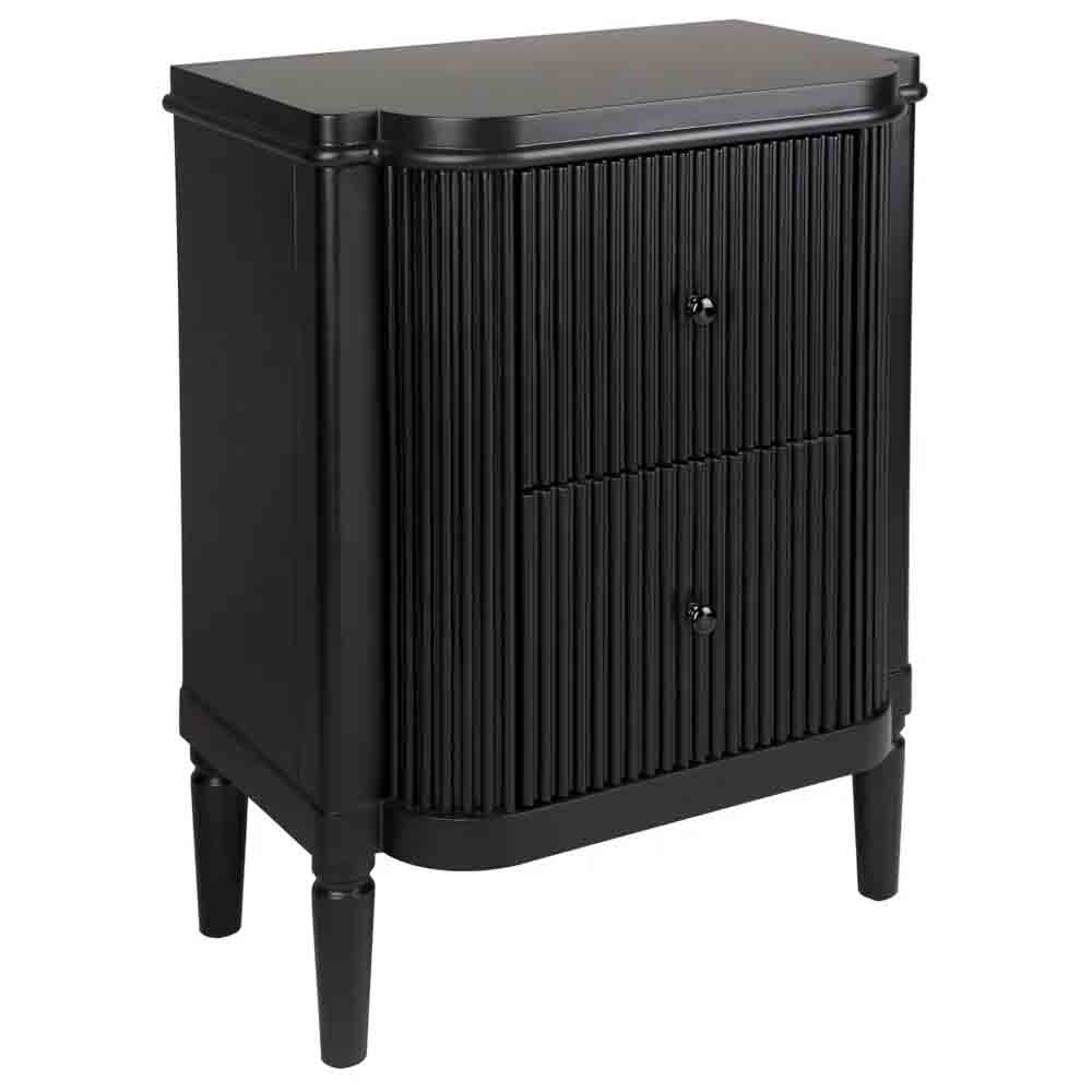 Arielle Bedside Table - Black