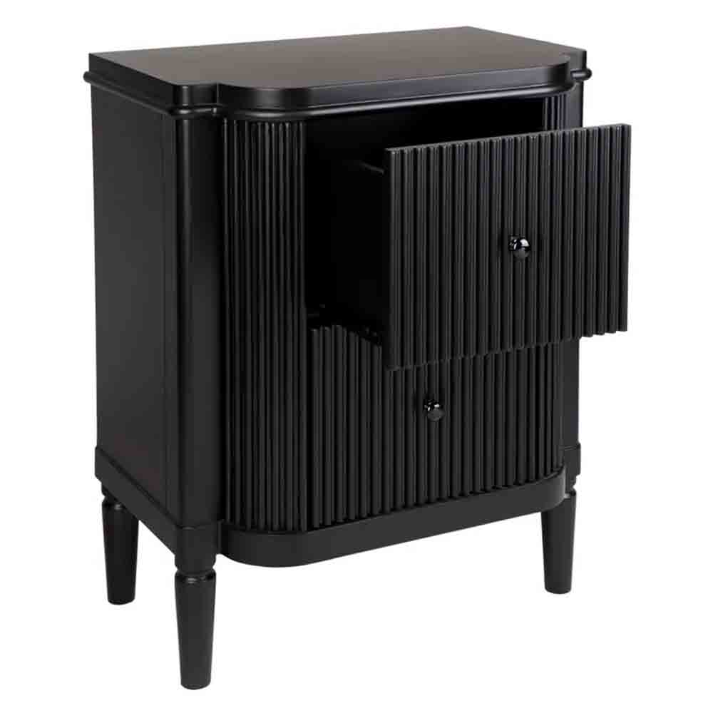 Arielle Bedside Table - Black