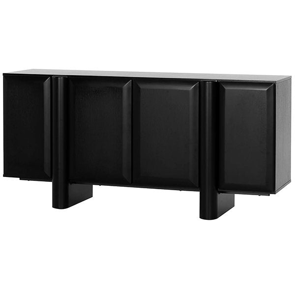 Ariyah 1.6m Sideboard Unit - Full Black