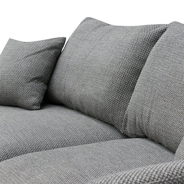 Arlette 4 Seater Fabric Sofa - Noble Grey
