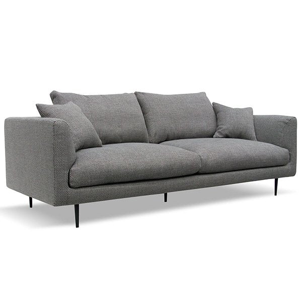 Arlette 4 Seater Fabric Sofa - Noble Grey