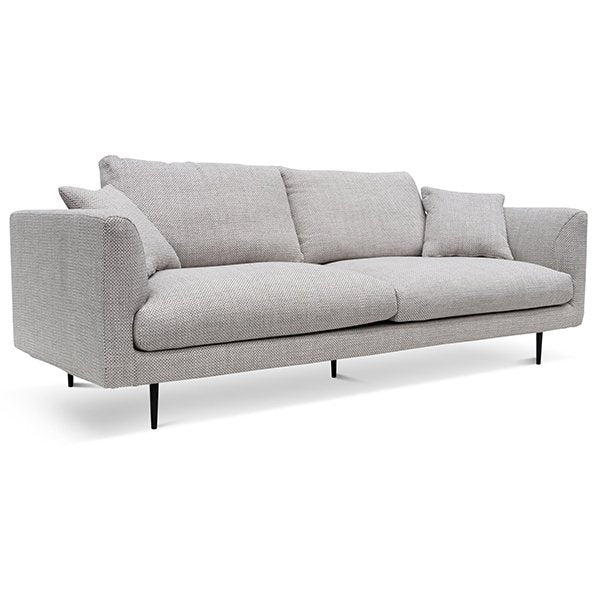 Arlette 4 Seater Fabric Sofa - Passive Grey