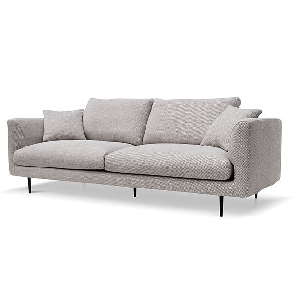 Arlette 4 Seater Fabric Sofa - Passive Grey