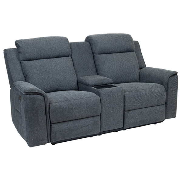 Adelong 2 Seater Fabric Electric Recliner Sofa - Charcoal