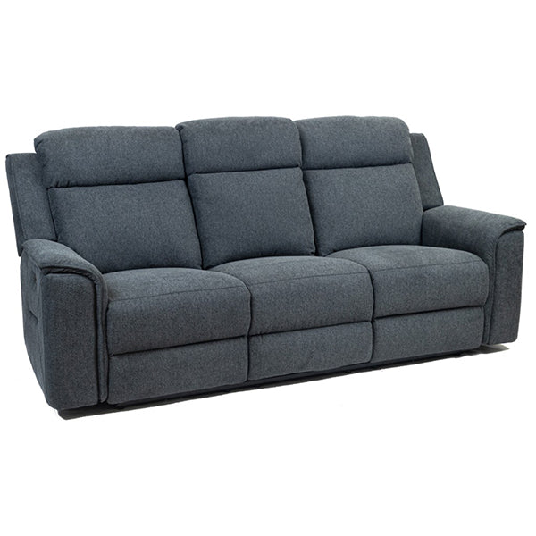 Adelong 3 Seater Fabric Electric Recliner Sofa - Charcoal