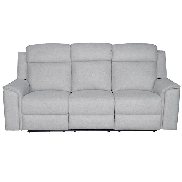 Adelong 3 Seater Fabric Electric Recliner Sofa - Light Grey