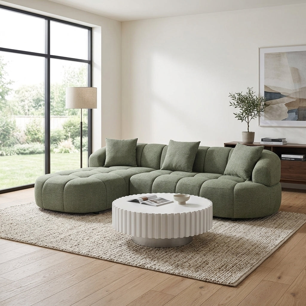 Armidale Fabric LHF Chaise Sofa
