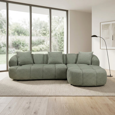 Armidale Fabric RHF Chaise Sofa
