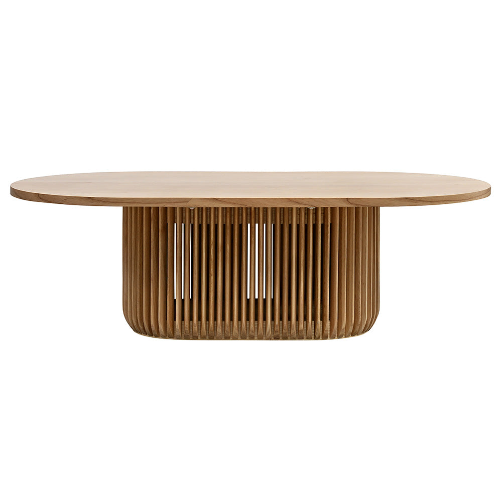 Arvena 1.3m Oval Coffee Table - Natural