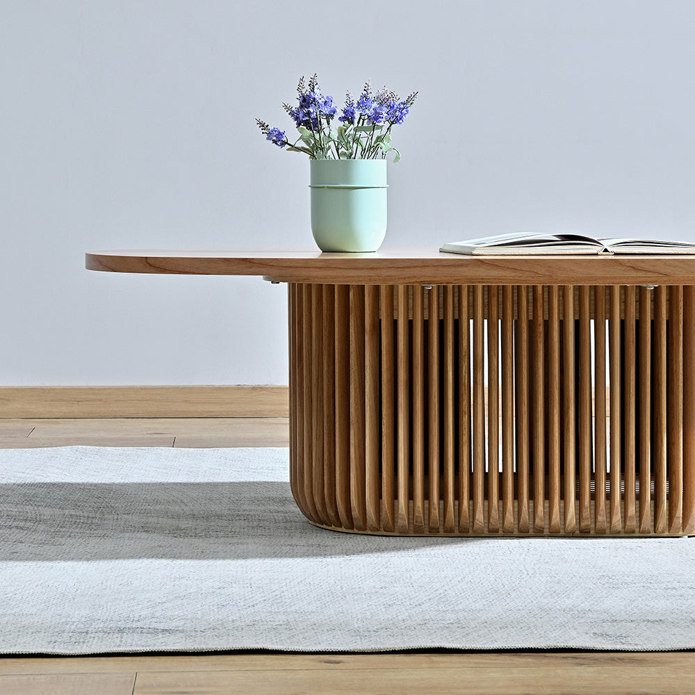 Arvena 1.3m Oval Coffee Table - Natural