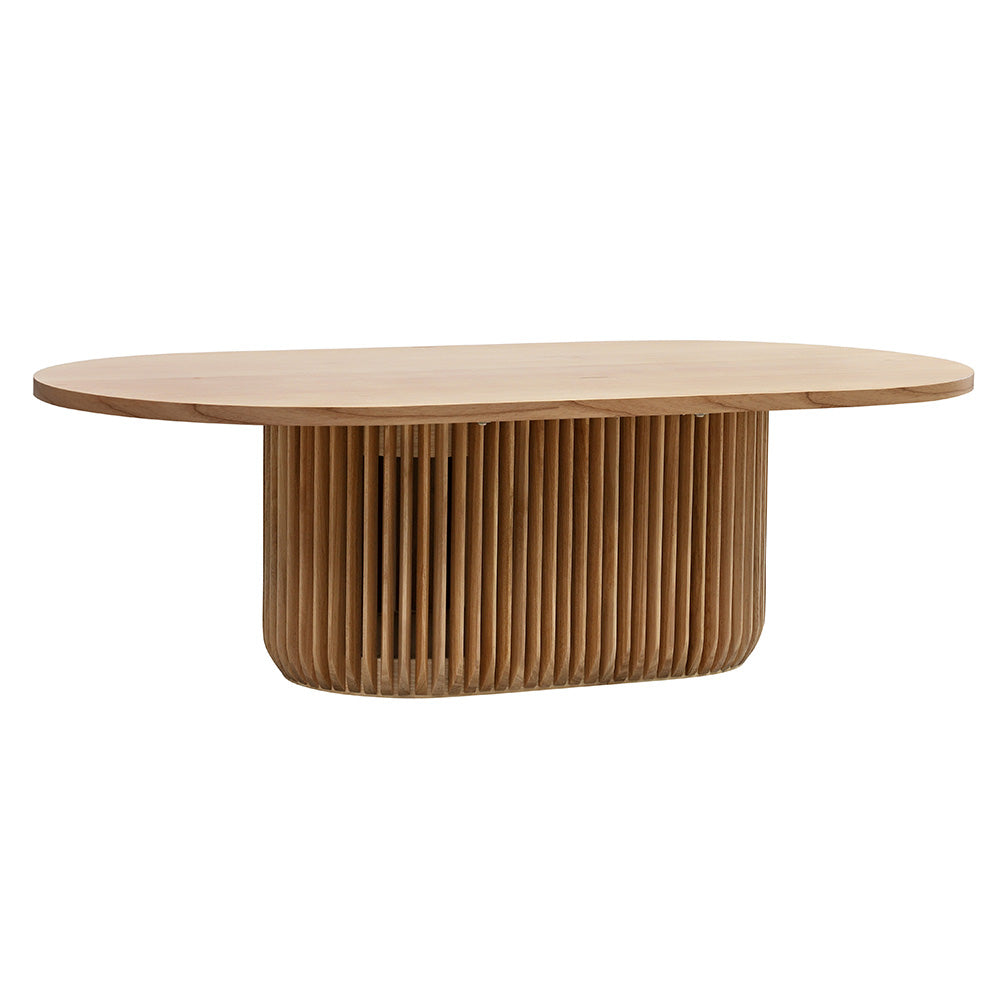 Arvena 1.3m Oval Coffee Table - Natural