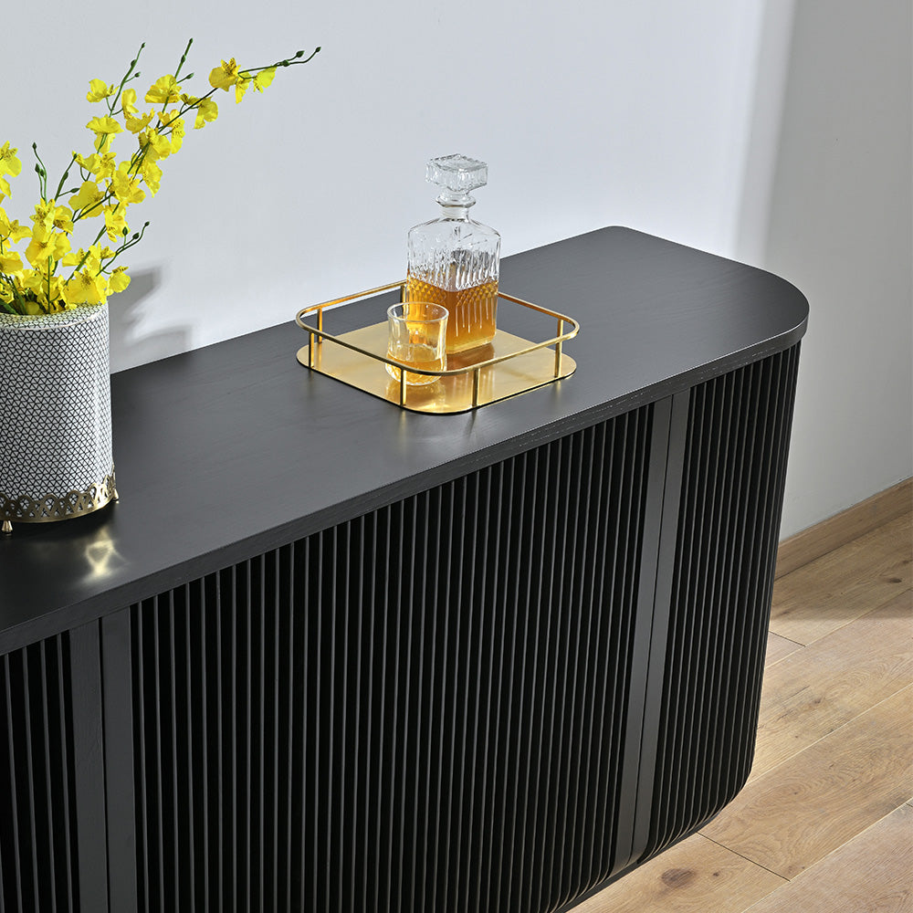 Arvena 1.73m Sideboard Unit - Black Stain
