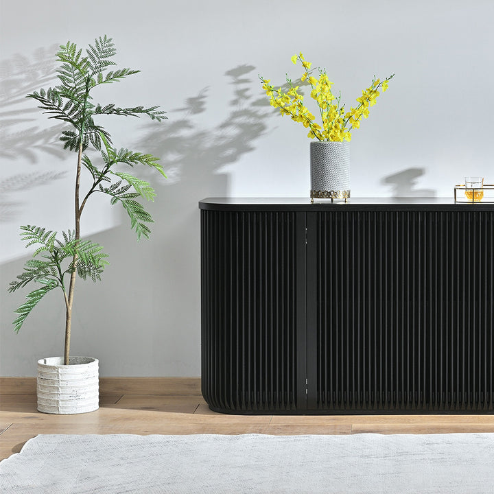 Arvena 1.73m Sideboard Unit - Black Stain