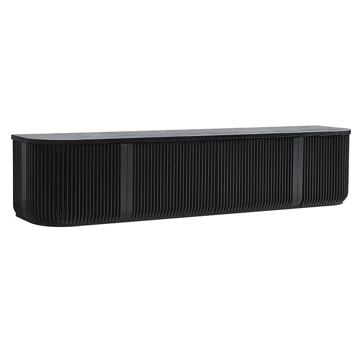 Arvena 2.15m TV Entertainment Unit - Black Stain