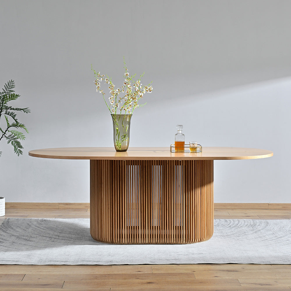 Arvena 2.2m Oval Dining Table - Natural