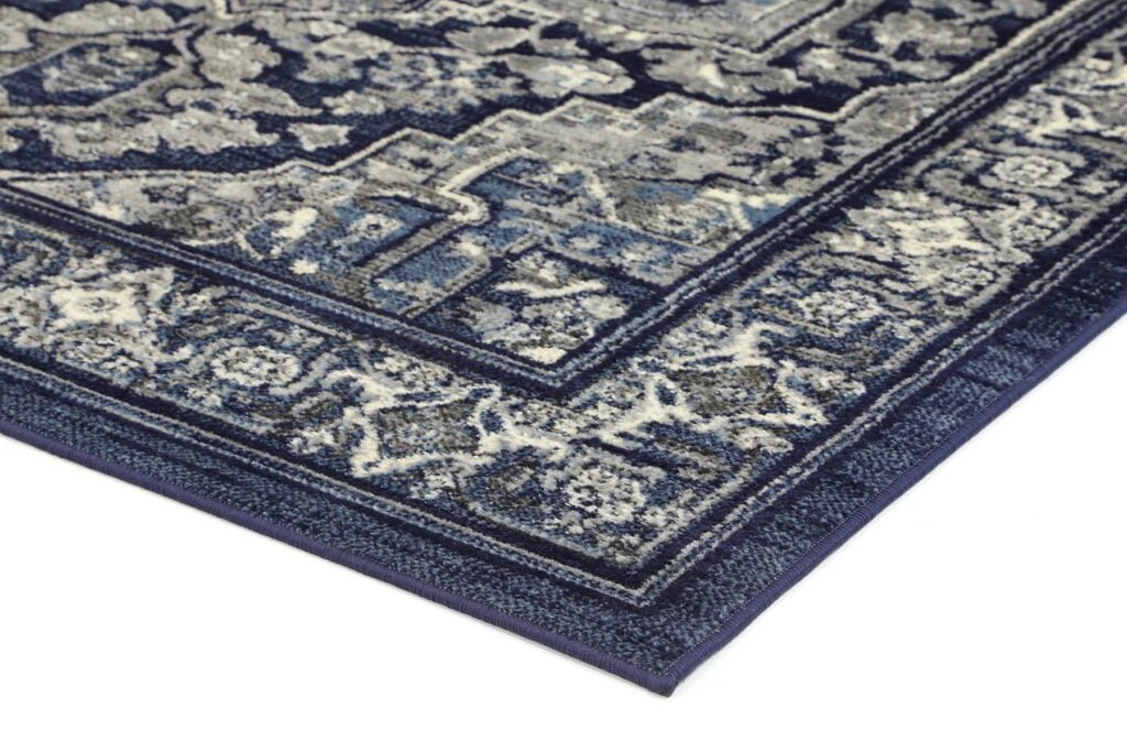 Navy Arya Machine-Woven Rug