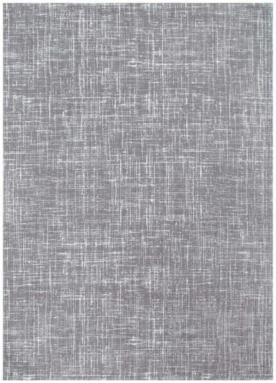 Atina Distressed Geo Lines Grey Rug