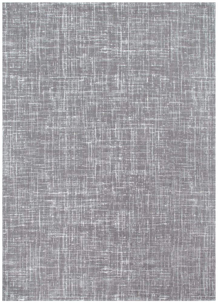 Atina Distressed Geo Lines Grey Rug