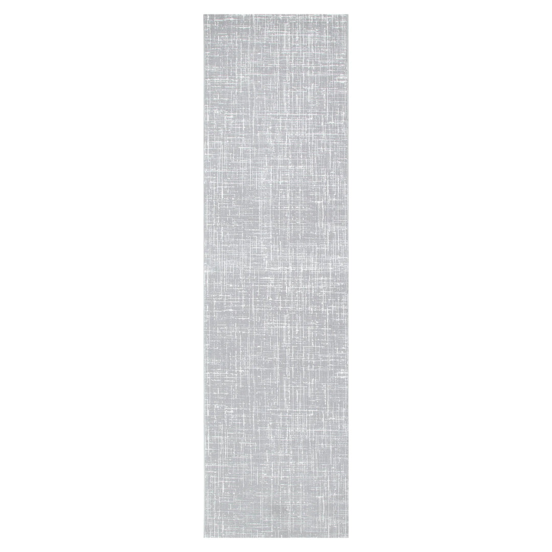 Atina Distressed Geo Lines Grey Rug