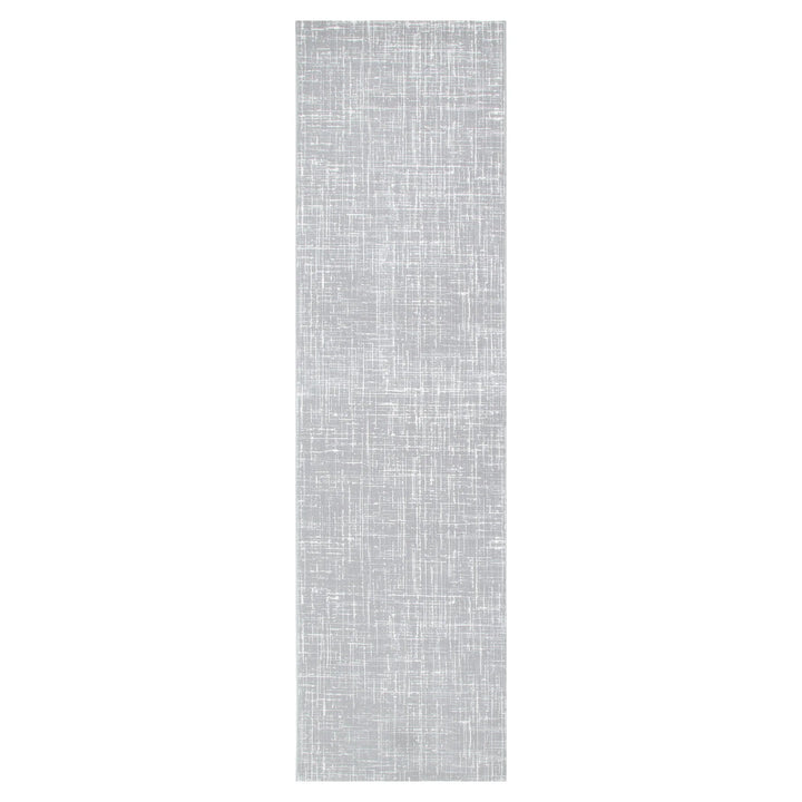 Atina Distressed Geo Lines Grey Rug