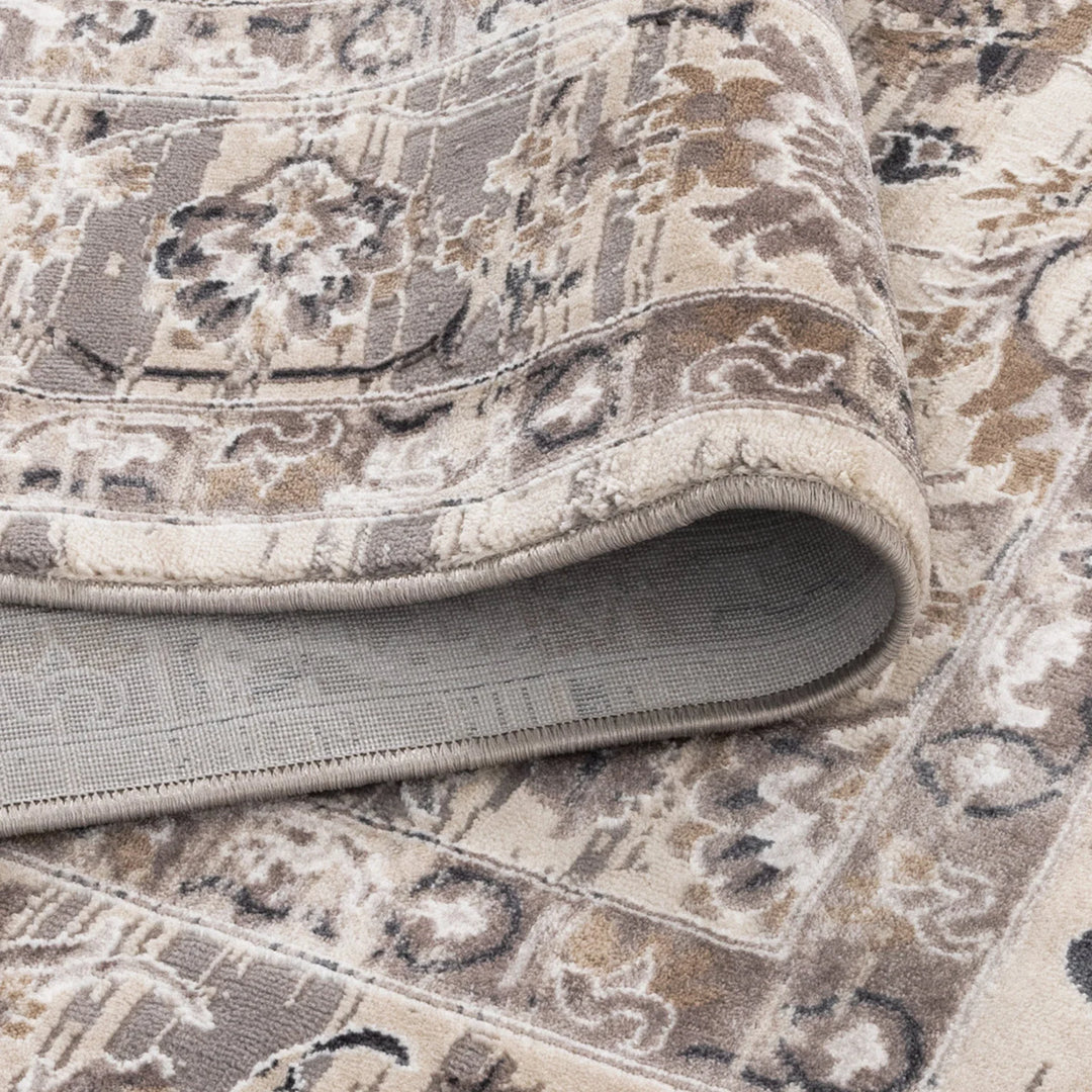 Atina Distressed Transitional Beige Grey Rug