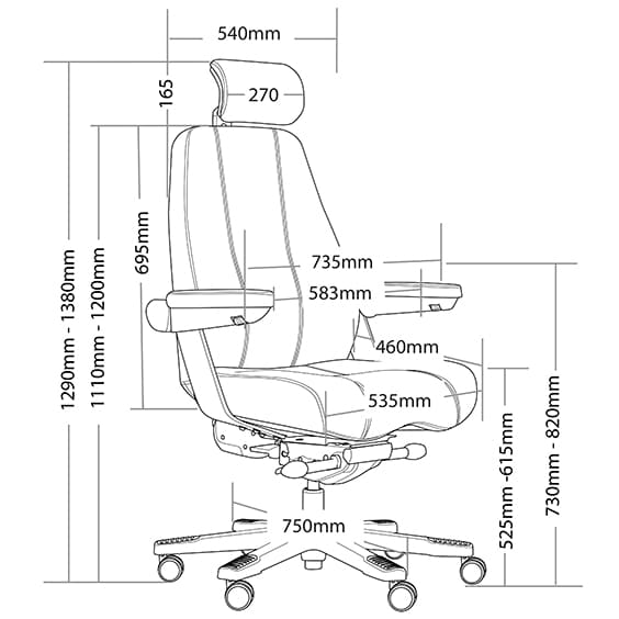 Atlanta Ergonomic Heavy Duty 200KG Premium Office Chair
