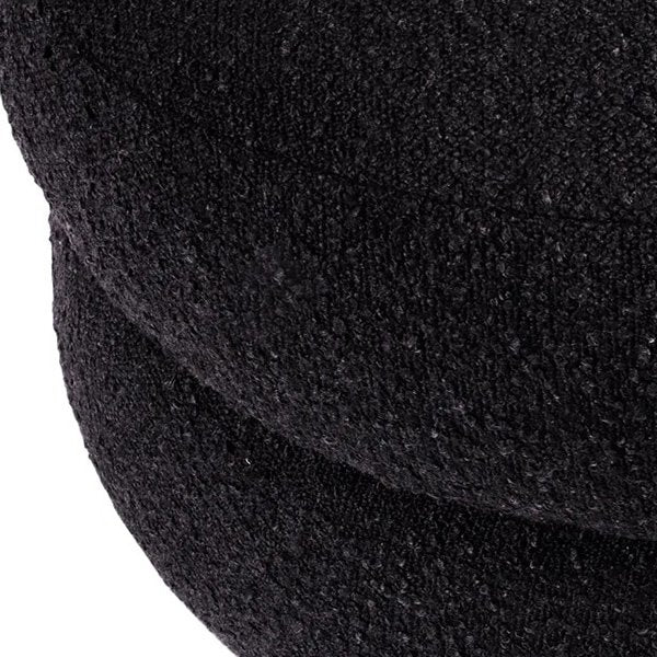 Aurora Foot Stool - Black Boucle