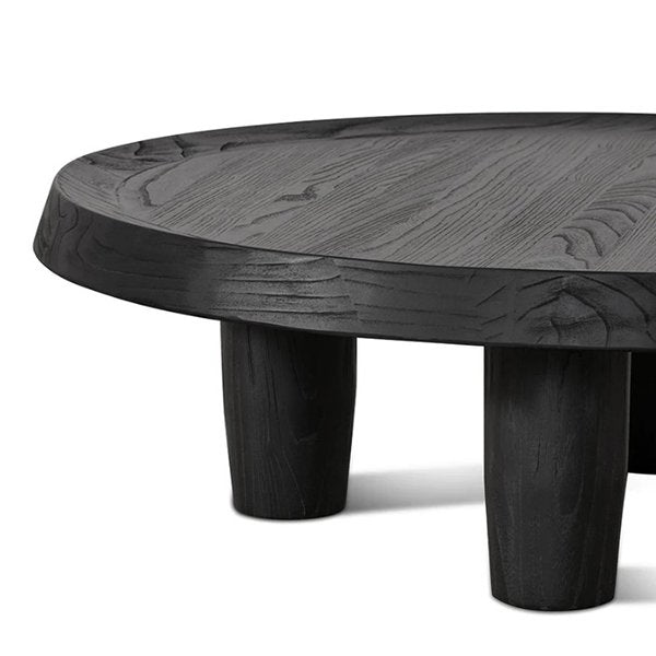 Auston 100cm Round Coffee Table - Black