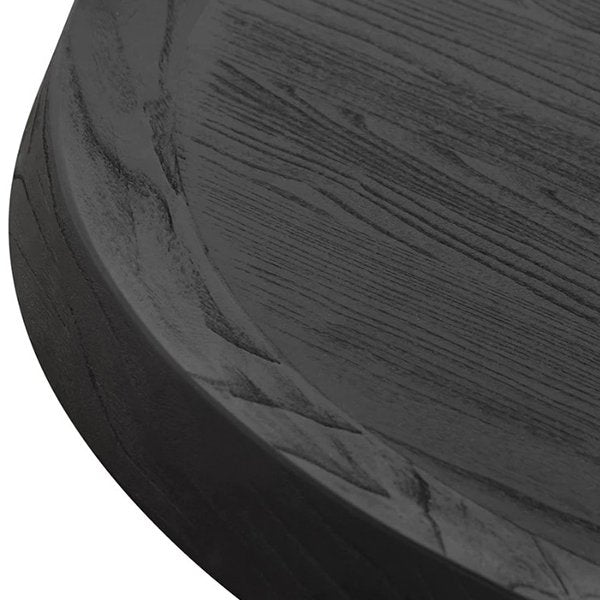 Auston 100cm Round Coffee Table - Black