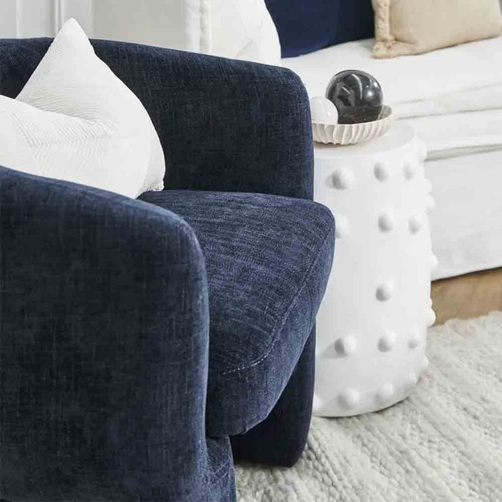 Avenue Arm Chair - Indigo Chenille