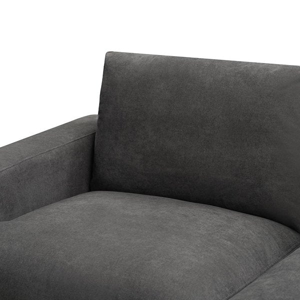 Avery 2 Seater Fabric Sofa – Dark Grey