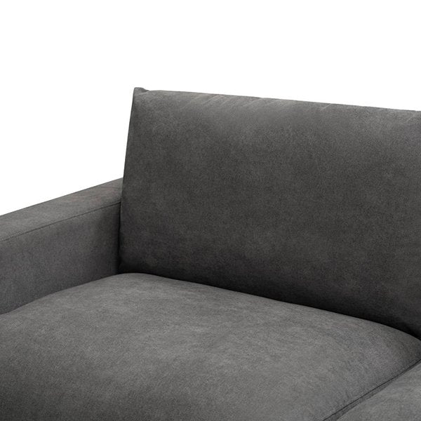 Avery 2.5 Seater Fabric Sofa – Dark Grey