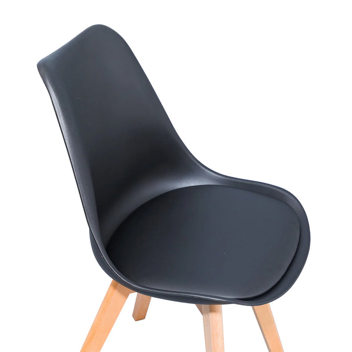 Avery Dining Chair - Black + Natural