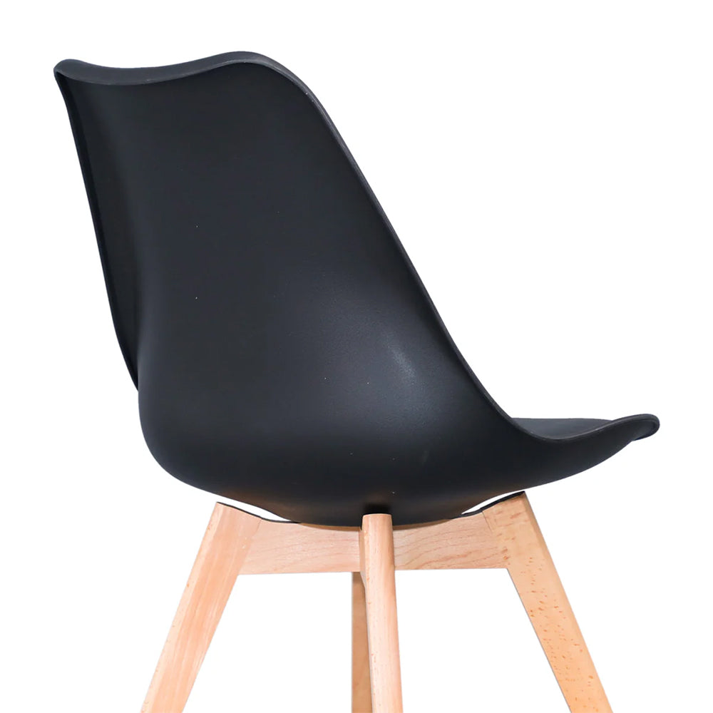 Avery Dining Chair - Black + Natural