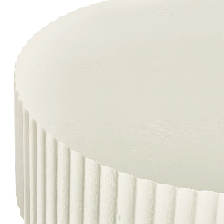 Avery Oval Coffee Table - Ivory