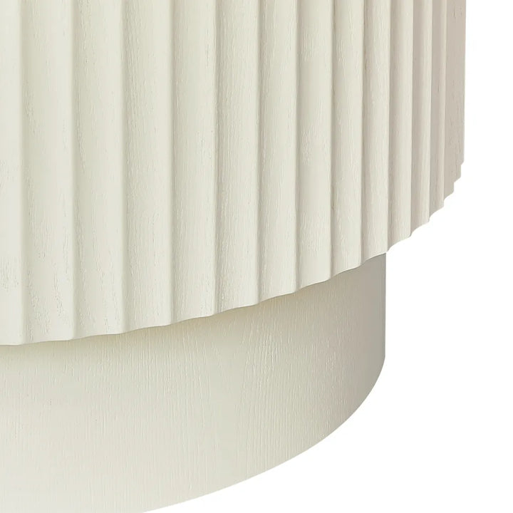 Avery Oval Coffee Table - Ivory