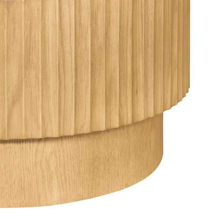 Avery Oval Coffee Table - Natural Oak