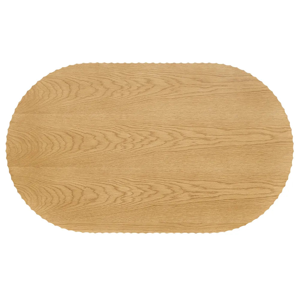 Avery Oval Coffee Table - Natural Oak