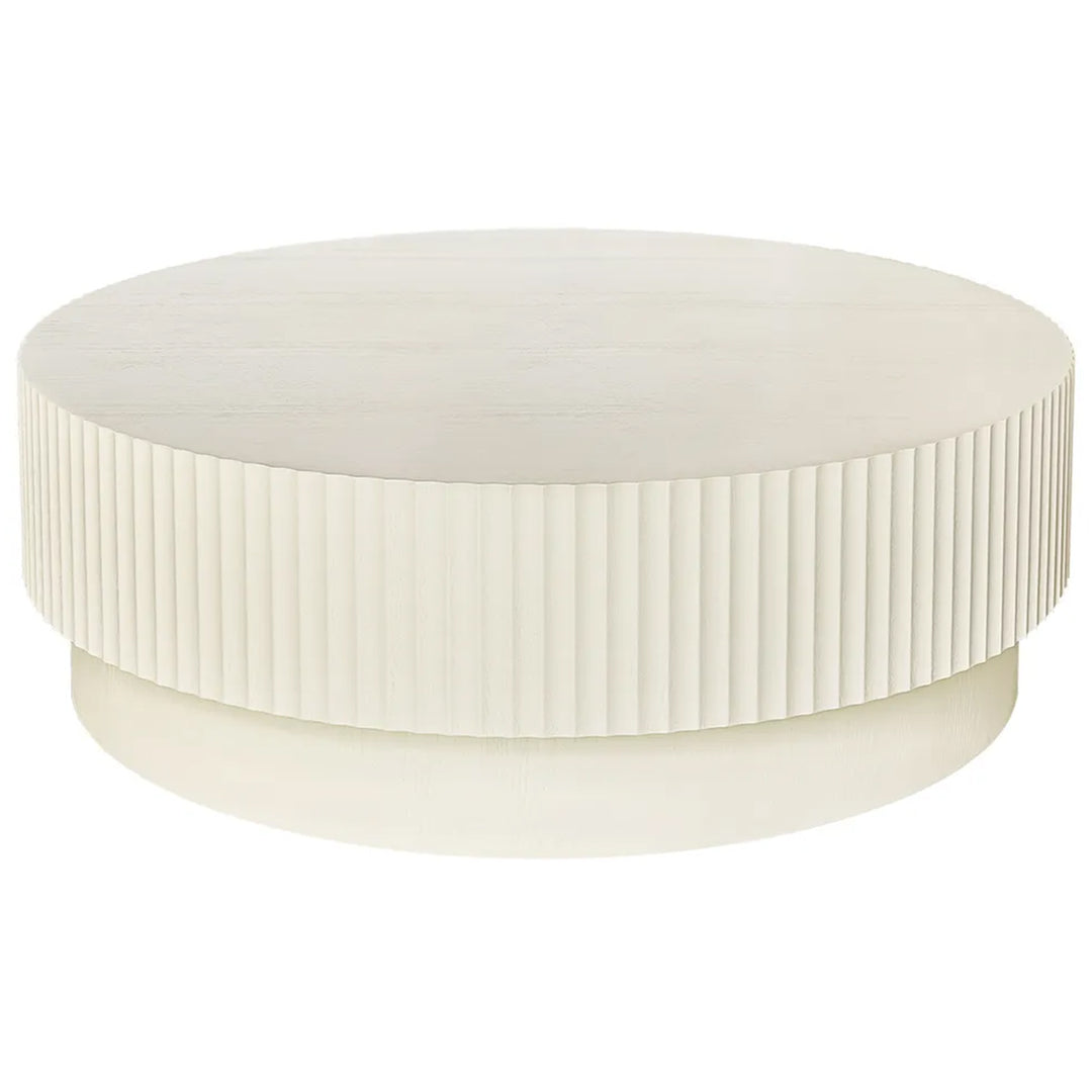 Avery Round Coffee Table - Ivory
