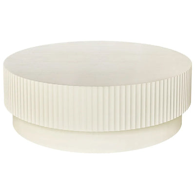 Avery Round Coffee Table - Ivory