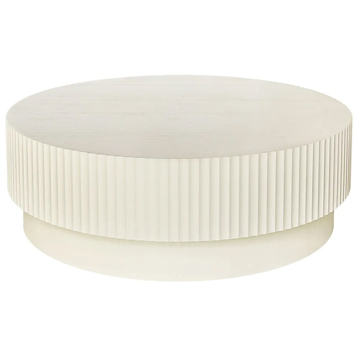 Avery Round Coffee Table - Ivory