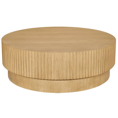 Avery Round Coffee Table - Natural Oak