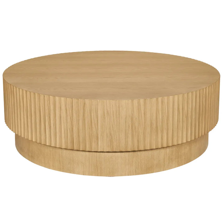 Avery Round Coffee Table - Natural Oak