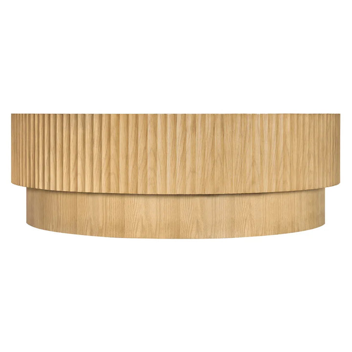 Avery Round Coffee Table - Natural Oak
