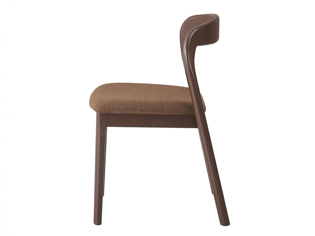 Bairia Set of 2 Dining Chair - Matte Chestnut Rust