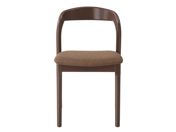 Bairia Set of 2 Dining Chair - Matte Chestnut Rust